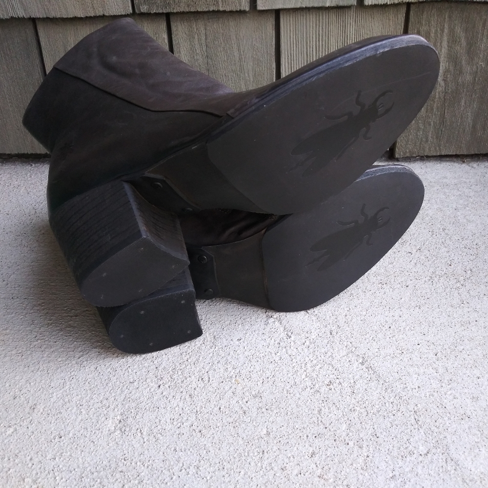 Fly London Ground Brown Lupe Leather Boots - Picture 9 of 9